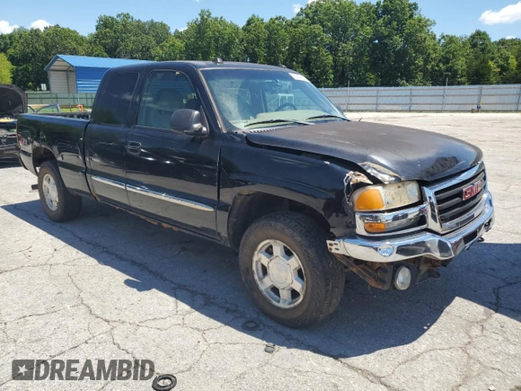 2005 GMC Sierra 1500 SLE z VIN 2GTEK19B151283840, wystawiony jako Copart lot #63854695 z przebiegiem 169 130 mil mil oraz Czysty tytuł • Clean title. Historia ofert i sprzedaży dostępna na DreamBid. Obrazek 4.