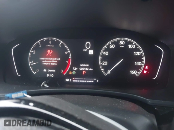 2025 Honda Civic Sport with VIN 2HGFE2F54SH538937, listed as a IAAI auction lot 42177510 with 5,182 mi miles and . Bid and sale history available at DreamBid. Image 7.