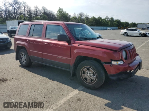 2014 Jeep Patriot Sport with VIN 1C4NJPBA7ED812056, listed as a Copart auction lot 60888345 with 113,243 mi miles and Salvage title. Bid and sale history available at DreamBid. Image 4.