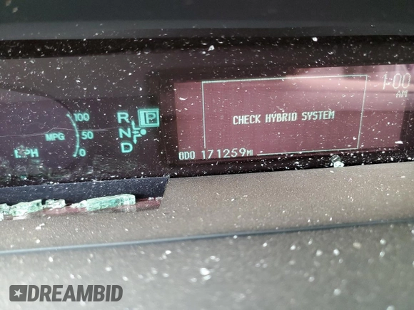 2011 Toyota Prius I with VIN JTDKN3DU1B1425345, listed as a Copart auction lot 46463815 with 171,259 mi miles and Salvage Title. Bid and sale history available at carsss.com. Image 9.