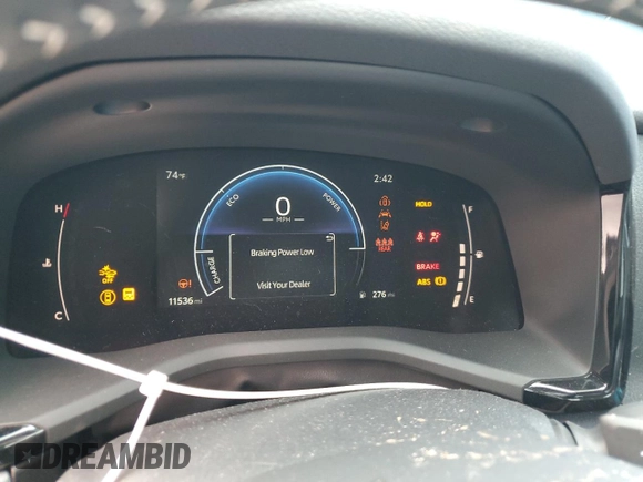 2025 Toyota Camry LE with VIN 4T1DAACK4SU027338, listed as a Copart auction lot 45603445 with 11,536 mi miles and Non Repairable. Bid and sale history available at DreamBid. Image 9.