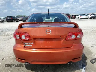 2004 Mazda Mazda6 s with VIN 1YVFP80D845N58740, listed as a Copart auction lot 51483185 with 130,196 mi miles and Salvage Title. Bid and sale history available at carsss.com. Image 6.
