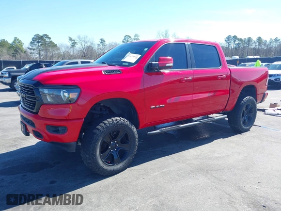 2020 Ram 1500 Big Horn with VIN 1C6SRFFT4LN212899, listed as a IAAI auction lot 41674010 with 71,740 mi miles. Bid and sale history available at carsss.com. Image 17.