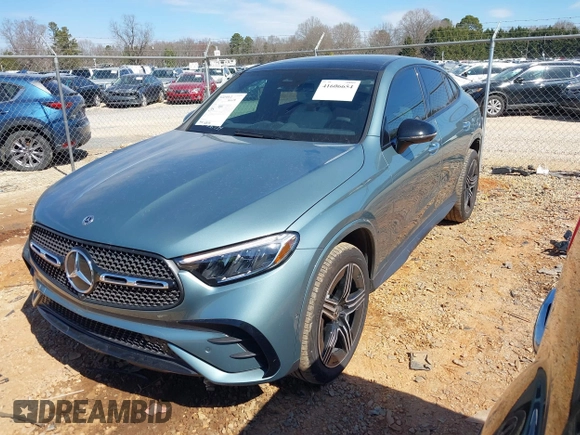 2025 Mercedes-Benz GLC with VIN W1NKJ4HB1SF236734, listed as a IAAI auction lot 41606654 with 13,644 mi miles. Bid and sale history available at carsss.com. Image 18.