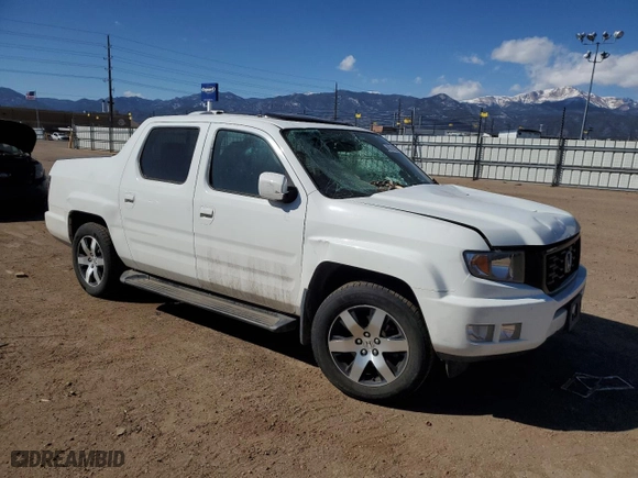2014 Honda Ridgeline SE with VIN 5FPYK1F63EB011671, listed as a Copart auction lot 48214325 with 81,148 mi miles and Salvage Title. Bid and sale history available at carsss.com. Image 4.