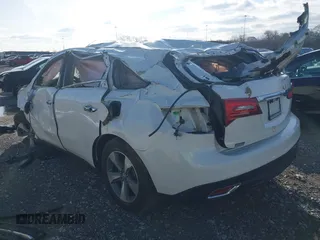 2014 Acura MDX with VIN 5FRYD3H24EB016580, listed as a IAAI auction lot 41589124 with 101,155 mi miles. Bid and sale history available at carsss.com. Image 3.