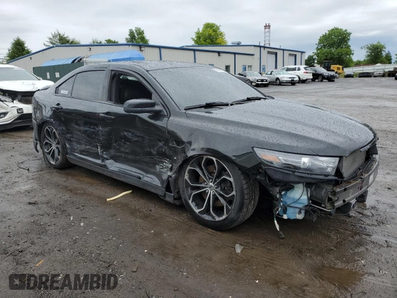 2014 Ford Taurus SHO with VIN 1FAHP2KTXEG167682, listed as a Copart auction lot 57882625 with 173,424 mi miles and Salvage title. Bid and sale history available at DreamBid. Image 4.