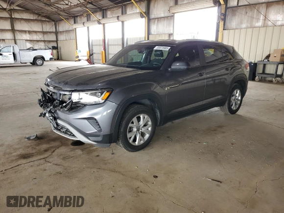 2021 Volkswagen Atlas S with VIN 1V2GC2CAXMC214857, listed as a Copart auction lot 55973985 with 71,313 mi miles and Salvage title. Bid and sale history available at DreamBid. Image 1.