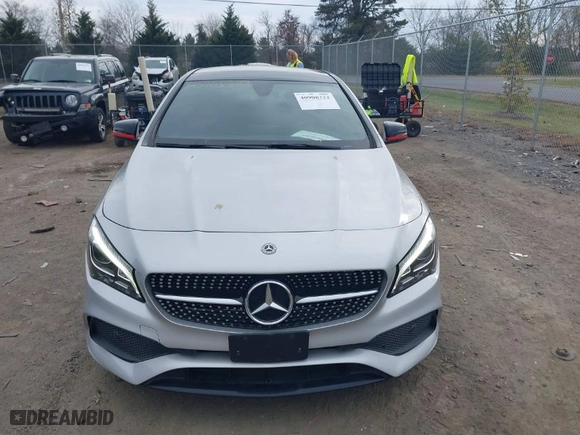 2018 Mercedes-Benz CLA with VIN WDDSJ4GB8JN550755, listed as a IAAI auction lot 40908322 with NaN miles. Bid and sale history available at carsss.com. Image 12.
