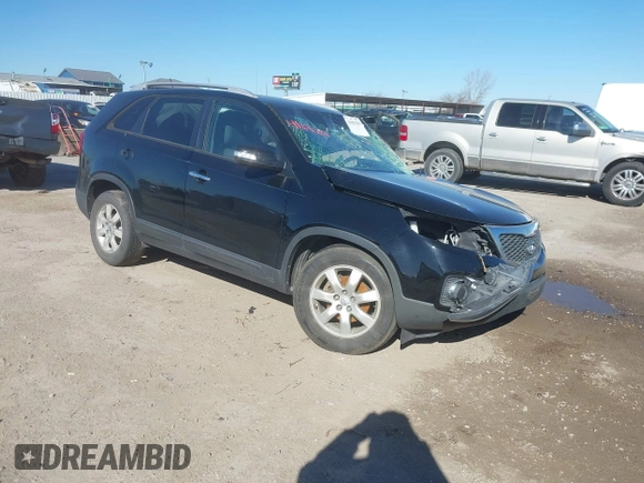 2013 Kia Sorento LX with VIN 5XYKT4A2XDG371836, listed as a IAAI auction lot 41691256 with 1 mi miles. Bid and sale history available at carsss.com. Image 1.