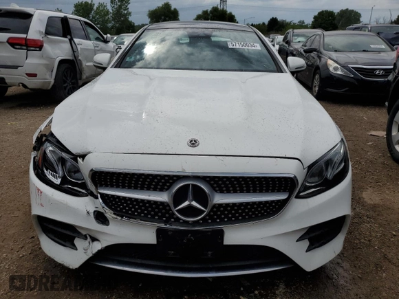 2018 Mercedes-Benz E-Class E 400 with VIN WDD1J6GB2JF024526, listed as a Copart auction lot 57150034 with 57,787 mi miles and Salvage Title. Bid and sale history available at carsss.com. Image 5.