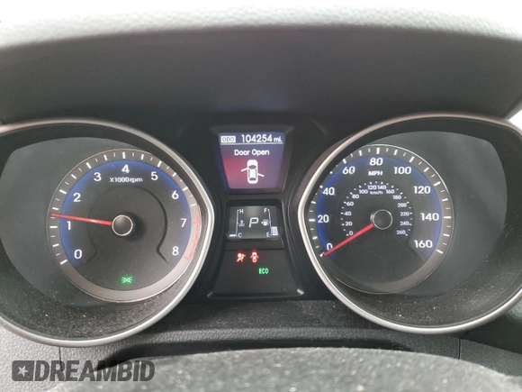 2013 Hyundai Elantra GT with VIN KMHD35LEXDU090619, listed as a Copart auction lot 39547274 with 104,254 mi miles and Non Repairable. Bid and sale history available at carsss.com. Image 9.