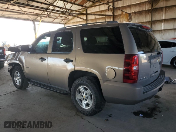 2007 Chevrolet Tahoe LS with VIN 1GNFC13C77R357122, listed as a Copart auction lot 53923835 with 139,996 mi miles and Salvage title. Bid and sale history available at DreamBid. Image 2.
