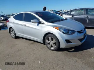 2013 Hyundai Elantra Limited with VIN KMHDH4AE6DU559302, listed as a IAAI auction lot 41669231 with 196,633 mi miles. Bid and sale history available at carsss.com. Image 1.