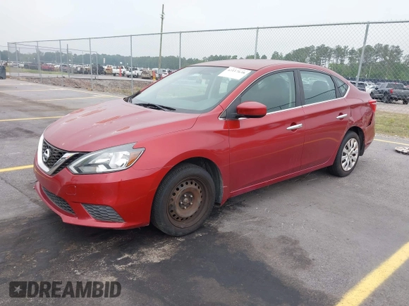 2016 Nissan Sentra S with VIN 3N1AB7AP7GY252835, listed as a IAAI auction lot 42117638 with 153,119 mi miles. Bid and sale history available at carsss.com. Image 2.