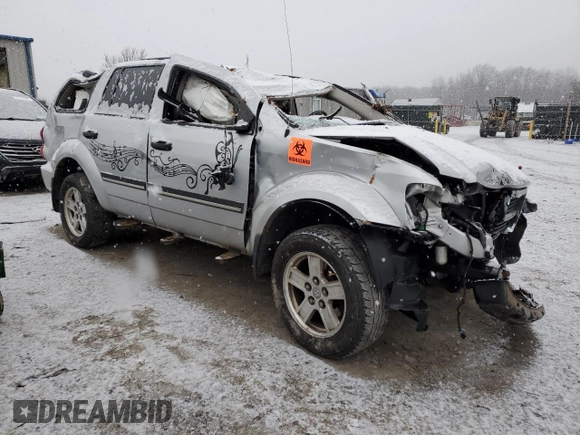 2008 Dodge Durango SLT with VIN 1D8HB48N18F153517, listed as a Copart auction lot 87244824 with 0 mi miles and Salvage Title. Bid and sale history available at carsss.com. Image 4.