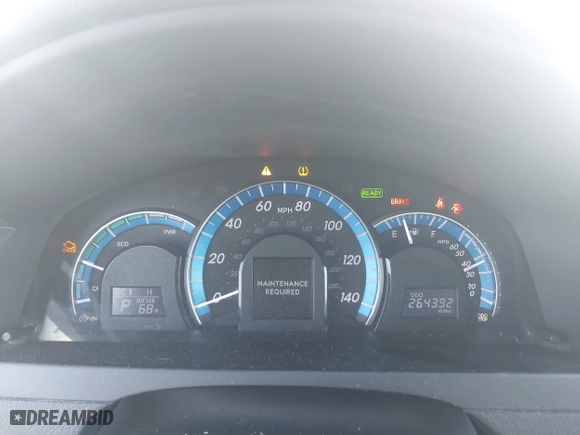 2014 Toyota Camry Hybrid LE with VIN 4T1BD1FK6EU129691, listed as a IAAI auction lot 41796112 with 264,392 mi miles. Bid and sale history available at carsss.com. Image 7.