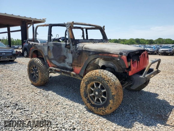 2013 Jeep Wrangler Sport with VIN 1C4AJWAG6DL664243, listed as a Copart auction lot 53200165 with Not provided miles and Salvage title. Bid and sale history available at DreamBid. Image 4.