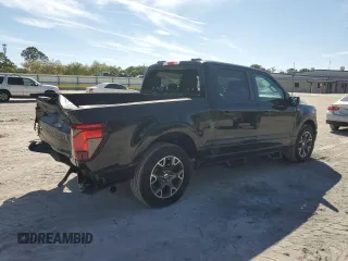 2024 Ford F-150 STX with VIN 1FTEW2KP2RKD25390, listed as a Copart auction lot 47856945 with 12,500 mi miles and Salvage Title. Bid and sale history available at carsss.com. Image 3.