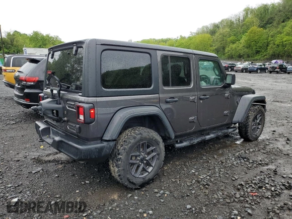 2024 Jeep Wrangler Sport с VIN 1C4PJXKN4RW208552, выставлен на аукционе Copart как лот 55834785 с пробегом 45 479 миль миль и Списание • Salvage title. История ставок и продаж доступна на DreamBid. Изображение 3.