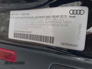 2019 Audi A4 Premium with VIN WAUDNAF45KA108157, listed as a IAAI auction lot 41217412 with 112,369 mi miles and . Bid and sale history available at DreamBid. Image 9.