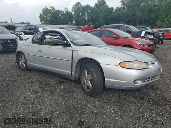 2002 Chevrolet Monte Carlo LS with VIN 2G1WW12E529272486, listed as a Copart auction lot 63662575 with Not provided miles and Salvage title. Bid and sale history available at DreamBid. Image 4.