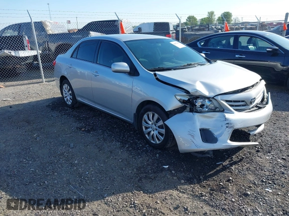 2013 Toyota Corolla L with VIN 5YFBU4EE7DP166021, listed as a IAAI auction lot 42027062 with 179,107 mi miles and . Bid and sale history available at DreamBid. Image 1.