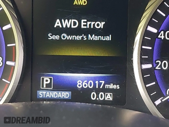 2015 Infiniti Q50 with VIN JN1BV7AR8FM401199, listed as a IAAI auction lot 41997546 with 86,017 mi miles. Bid and sale history available at carsss.com. Image 15.