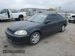 1997 Honda Civic DX with VIN 1HGEJ6229VL065702, listed as a Copart auction lot 48836445 with 198,638 mi miles and Salvage Title. Bid and sale history available at carsss.com. Image 1.