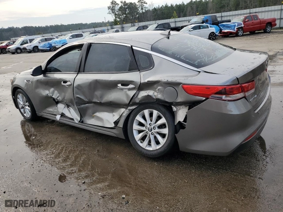 2017 Kia Optima LX with VIN 5XXGT4L37HG124974, listed as a Copart auction lot 48479025 with 129,767 mi miles and Salvage Title. Bid and sale history available at carsss.com. Image 2.