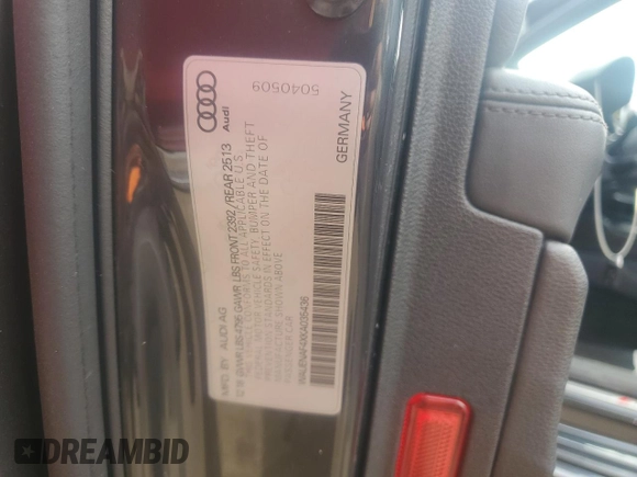 2019 Audi A4 Premium Plus z VIN WAUENAF4XKA035436, wystawiony jako Copart lot #54435515 z przebiegiem 113 486 mil mil oraz Szkoda całkowita • Salvage title. Historia ofert i sprzedaży dostępna na DreamBid. Obrazek 12.