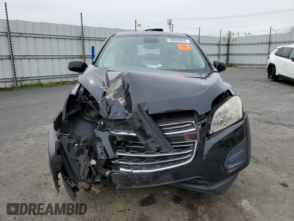 2015 Chevrolet Trax LS with VIN KL7CJKSB7FB207404, listed as a Copart auction lot 49550845 with 0 mi miles and Salvage Title. Bid and sale history available at carsss.com. Image 5.