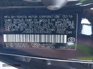 2016 Toyota Prius Two with VIN JTDKBRFU5G3009450, listed as a IAAI auction lot 41945872 with 100,549 mi miles. Bid and sale history available at carsss.com. Image 9.