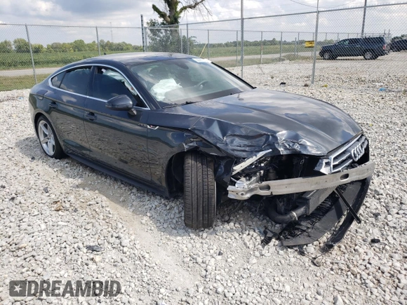 2019 Audi A5 Sportback Premium Plus with VIN WAUENCF50KA072998, listed as a Copart auction lot 66960033 with 0 mi miles. Bid and sale history available at carsss.com. Image 4.