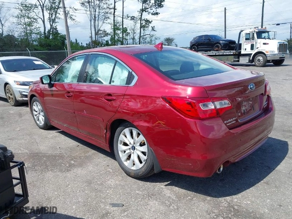 2017 Subaru Legacy Premium with VIN 4S3BNAC63H3010743, listed as a IAAI auction lot 41832616 with 37,321 mi miles. Bid and sale history available at carsss.com. Image 3.