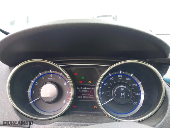 2013 Hyundai Sonata SE with VIN 5NPEC4AC9DH638852, listed as a IAAI auction lot 41966220 with 151,324 mi miles. Bid and sale history available at carsss.com. Image 7.