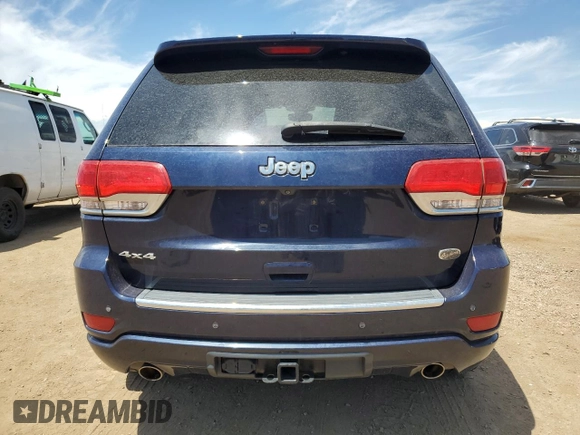 2017 Jeep Grand Cherokee Overland with VIN 1C4RJFCG0HC943029, listed as a Copart auction lot 63073985 with 100,550 mi miles and Clean title. Bid and sale history available at DreamBid. Image 6.