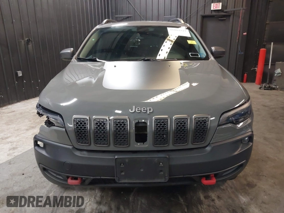 2019 Jeep Cherokee Trailhawk Elite with VIN 1C4PJMBX8KD458989, listed as a IAAI auction lot 41881517 with 89,045 mi miles. Bid and sale history available at carsss.com. Image 12.