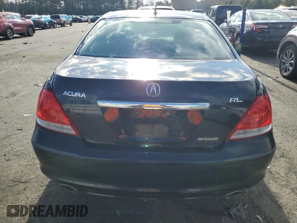 2006 Acura RL with VIN JH4KB16506C005975, listed as a Copart auction lot 87434694 with Not provided miles and Non repairable. Bid and sale history available at DreamBid. Image 6.