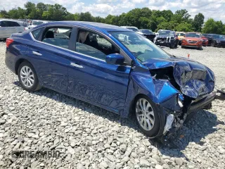 2019 Nissan Sentra SV with VIN 3N1AB7AP6KY449651, listed as a Copart auction lot 56881514 with Not Provided miles and Salvage Title. Bid and sale history available at carsss.com. Image 4.