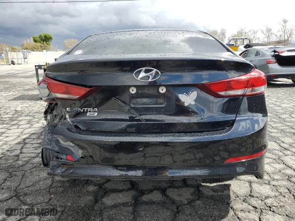 2018 Hyundai Elantra SE with VIN KMHD74LF7JU547597, listed as a Copart auction lot 48165785 with 69,918 mi miles and Salvage Title. Bid and sale history available at carsss.com. Image 6.