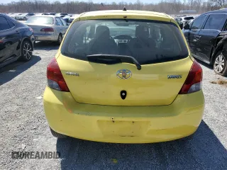 2009 Toyota Yaris with VIN JTDJT903195276164, listed as a Copart auction lot 50129115 with 165,824 mi miles and Salvage Title. Bid and sale history available at carsss.com. Image 6.