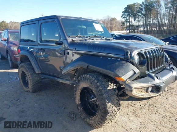 2021 Jeep Wrangler Sport S with VIN 1C4GJXAGXMW863259, listed as a IAAI auction lot 41399671 with 41,270 mi miles and . Bid and sale history available at DreamBid. Image 1.