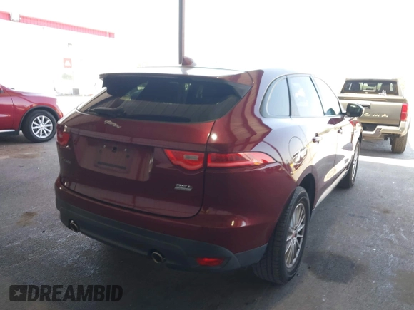 2017 Jaguar F-Pace 35t with VIN SADCS2BVXHA065444, listed as a IAAI auction lot 42441965 with 52,893 mi miles and . Bid and sale history available at DreamBid. Image 4.