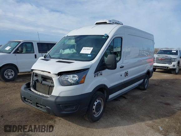2023 Ford Transit Cargo with VIN 1FTBR1C86PKB71744, listed as a IAAI auction lot 41678963 with 47,373 mi miles. Bid and sale history available at carsss.com. Image 17.