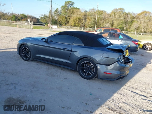 2021 Ford Mustang EcoBoost with VIN 1FATP8UH5M5107597, listed as a IAAI auction lot 41690617 with 54,164 mi miles. Bid and sale history available at carsss.com. Image 3.