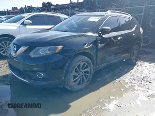 2016 Nissan Rogue SV with VIN 5N1AT2MT7GC738989, listed as a IAAI auction lot 41434425 with 166,021 mi miles. Bid and sale history available at carsss.com. Image 2.