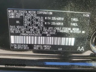 2024 Toyota bZ4X XLE z VIN JTMABACAXRA088300, wystawiony jako Copart lot #55844025 z przebiegiem 369 mil mil oraz Szkody całkowita. Historia ofert i sprzedaży dostępna na DreamBid. Obrazek 13.