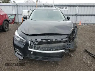 2016 Infiniti Q50 2.0t Premium with VIN JN1CV7AR5GM250313, listed as a Copart auction lot 50834625 with 113,245 mi miles and Salvage Title. Bid and sale history available at carsss.com. Image 5.