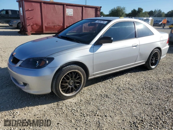 2005 Honda Civic LX with VIN 1HGEM21565L035293, listed as a Copart auction lot 74350794 with 197,536 mi miles and Salvage Title. Bid and sale history available at DreamBid. Image 1.